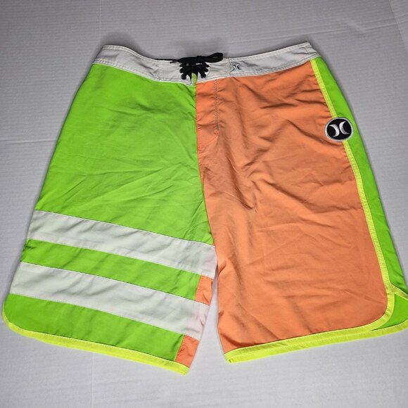 Lot of 3 Pairs Hurley Board Shorts Men's Swim Multi Phantom 33 Waist *Altered* - Picture 8 of 16